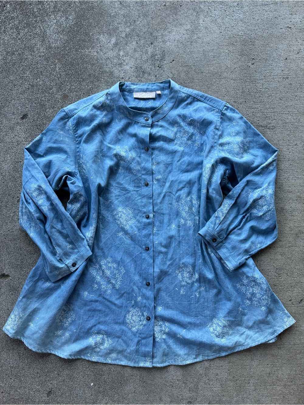 Utsa Western Button Down Print Tunic